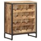 vidaXL Weinschrank 62x33x78,5 cm Raues Mangoholz vidaXL Weinschrank 62x33x78,5 cm Raues Mangoholz