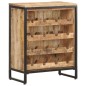 vidaXL Weinschrank 62x33x78,5 cm Raues Mangoholz vidaXL Weinschrank 62x33x78,5 cm Raues Mangoholz
