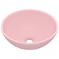 vidaXL Luxus-Waschbecken Rund Matt Rosa 32,5x14 cm Keramik vidaXL Luxus-Waschbecken Rund Matt Rosa 32,5x14 cm Keramik