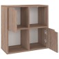 vidaXL Bücherregal Grau Sonoma-Eiche 60x27,5x59,5 cm Holzwerkstoff vidaXL Bücherregal Grau Sonoma-Eiche 60x27,5x59,5 cm Holzwerkstoff
