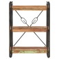 vidaXL Bücherregal 3 Fächer 60x30x80 cm Altholz Massiv vidaXL Bücherregal 3 Fächer 60x30x80 cm Altholz Massiv
