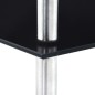 vidaXL Regal mit 5 Ablagen Schwarz 30x30x130 cm Hartglas vidaXL Regal mit 5 Ablagen Schwarz 30x30x130 cm Hartglas