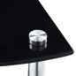 vidaXL Regal mit 5 Ablagen Schwarz 30x30x130 cm Hartglas vidaXL Regal mit 5 Ablagen Schwarz 30x30x130 cm Hartglas