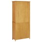 vidaXL Bücherschrank mit 4 Türen 80x35x180 cm Eiche Massivholz & Glas vidaXL Bücherschrank mit 4 Türen 80x35x180 cm Eiche Massivholz & Glas