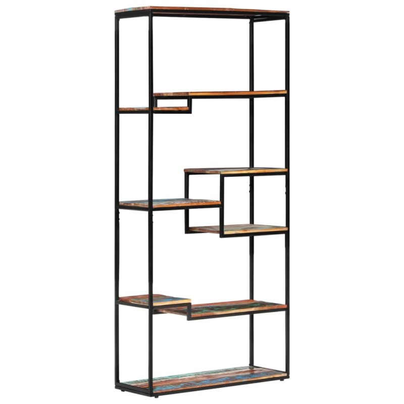vidaXL Bücherregal 80x30x180 cm Altholz Massiv vidaXL Bücherregal 80x30x180 cm Altholz Massiv