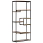 vidaXL Bücherregal 80x30x180 cm Altholz Massiv vidaXL Bücherregal 80x30x180 cm Altholz Massiv
