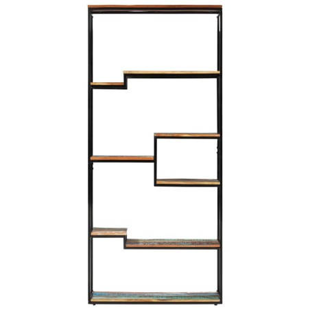 vidaXL Bücherregal 80x30x180 cm Altholz Massiv