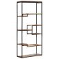 vidaXL Bücherregal 80x30x180 cm Altholz Massiv vidaXL Bücherregal 80x30x180 cm Altholz Massiv