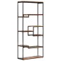 vidaXL Bücherregal 80x30x180 cm Altholz Massiv vidaXL Bücherregal 80x30x180 cm Altholz Massiv