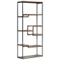 vidaXL Bücherregal 80x30x180 cm Altholz Massiv vidaXL Bücherregal 80x30x180 cm Altholz Massiv