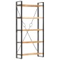 vidaXL Bücherregal 5 Fächer 90 x 30 x 180 cm Massivholz Akazie vidaXL Bücherregal 5 Fächer 90 x 30 x 180 cm Massivholz Akazie