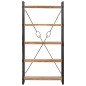 vidaXL Bücherregal 5 Fächer 90 x 30 x 180 cm Massivholz Akazie vidaXL Bücherregal 5 Fächer 90 x 30 x 180 cm Massivholz Akazie