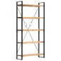 vidaXL Bücherregal 5 Fächer 90 x 30 x 180 cm Massivholz Akazie vidaXL Bücherregal 5 Fächer 90 x 30 x 180 cm Massivholz Akazie