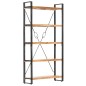 vidaXL Bücherregal 5 Fächer 90 x 30 x 180 cm Massivholz Akazie vidaXL Bücherregal 5 Fächer 90 x 30 x 180 cm Massivholz Akazie