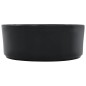 vidaXL Waschbecken 36 x 14 cm Keramik Schwarz vidaXL Waschbecken 36 x 14 cm Keramik Schwarz
