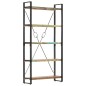 vidaXL Bücherregal 5 Fächer 90x30x180 cm Altholz Massiv vidaXL Bücherregal 5 Fächer 90x30x180 cm Altholz Massiv