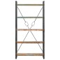 vidaXL Bücherregal 5 Fächer 90x30x180 cm Altholz Massiv vidaXL Bücherregal 5 Fächer 90x30x180 cm Altholz Massiv