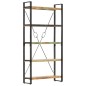 vidaXL Bücherregal 5 Fächer 90x30x180 cm Altholz Massiv vidaXL Bücherregal 5 Fächer 90x30x180 cm Altholz Massiv
