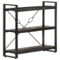 vidaXL Bücherregal 3 Fächer Schwarz 90x30x80 cm Mango Massivholz vidaXL Bücherregal 3 Fächer Schwarz 90x30x80 cm Mango Massivholz