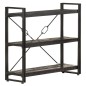 vidaXL Bücherregal 3 Fächer Schwarz 90x30x80 cm Mango Massivholz vidaXL Bücherregal 3 Fächer Schwarz 90x30x80 cm Mango Massivholz