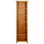 vidaXL Bücherregal 6 Fächer 52x22x180 cm Massivholz Eiche vidaXL Bücherregal 6 Fächer 52x22x180 cm Massivholz Eiche