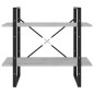 vidaXL Bücherregal 2 Fächer Betongrau 80x30x70 cm Holzwerkstoff vidaXL Bücherregal 2 Fächer Betongrau 80x30x70 cm Holzwerkstoff