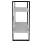 vidaXL Bücherregal 2 Fächer Betongrau 80x30x70 cm Holzwerkstoff vidaXL Bücherregal 2 Fächer Betongrau 80x30x70 cm Holzwerkstoff