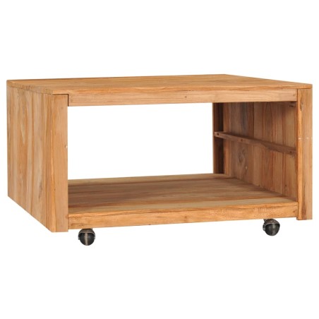 vidaXL Couchtisch 80×80×40 cm Teak Massivholz