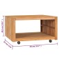 vidaXL Couchtisch 80×80×40 cm Teak Massivholz vidaXL Couchtisch 80×80×40 cm Teak Massivholz