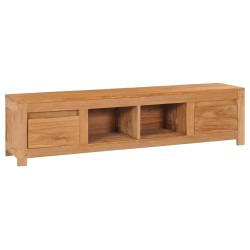 vidaXL TV-Schrank 135x30x35 cm Massivholz Teak