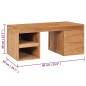 vidaXL Couchtisch 90×50×40 cm Massivholz Teak vidaXL Couchtisch 90×50×40 cm Massivholz Teak
