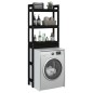 vidaXL Toilettenregal Schwarz 63x26x171 cm Massivholz Kiefer vidaXL Toilettenregal Schwarz 63x26x171 cm Massivholz Kiefer