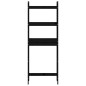 vidaXL Toilettenregal Schwarz 63x26x171 cm Massivholz Kiefer vidaXL Toilettenregal Schwarz 63x26x171 cm Massivholz Kiefer