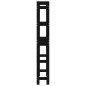 vidaXL Toilettenregal Schwarz 63x26x171 cm Massivholz Kiefer vidaXL Toilettenregal Schwarz 63x26x171 cm Massivholz Kiefer