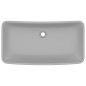 vidaXL Luxus-Waschbecken Rechteckig Matt Hellgrau 71x38 cm Keramik vidaXL Luxus-Waschbecken Rechteckig Matt Hellgrau 71x38 cm Keramik