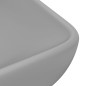 vidaXL Luxus-Waschbecken Rechteckig Matt Hellgrau 71x38 cm Keramik vidaXL Luxus-Waschbecken Rechteckig Matt Hellgrau 71x38 cm Keramik