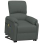 vidaXL Massagesessel mit Aufstehhilfe Dunkelgrau Stoff vidaXL Massagesessel mit Aufstehhilfe Dunkelgrau Stoff