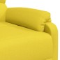 vidaXL Massagesessel mit Aufstehhilfe Hellgelb Stoff vidaXL Massagesessel mit Aufstehhilfe Hellgelb Stoff