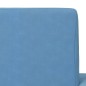 2-Sitzer Kindersofa mit Schlaffunktion Blau Weicher Plüsch 2-Sitzer Kindersofa mit Schlaffunktion Blau Weicher Plüsch