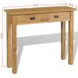 vidaXL Konsolentisch Massivholz Teak 90×30×80 cm vidaXL Konsolentisch Massivholz Teak 90×30×80 cm