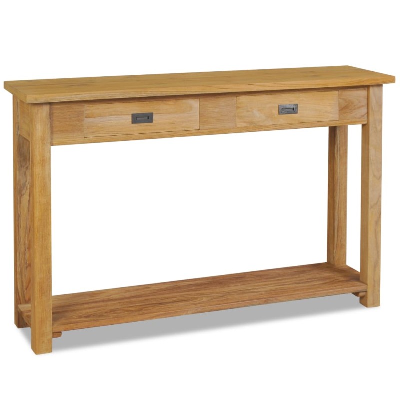 vidaXL Konsolentisch Massivholz Teak 120×30×80 cm vidaXL Konsolentisch Massivholz Teak 120×30×80 cm