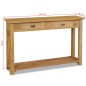 vidaXL Konsolentisch Massivholz Teak 120×30×80 cm vidaXL Konsolentisch Massivholz Teak 120×30×80 cm