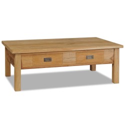 vidaXL Couchtisch Massivholz Teak 100×60×35 cm