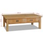 vidaXL Couchtisch Massivholz Teak 100×60×35 cm vidaXL Couchtisch Massivholz Teak 100×60×35 cm