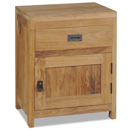 vidaXL Nachttisch Massivholz Teak 40×30×50 cm