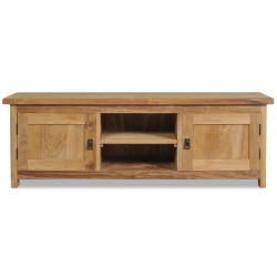vidaXL TV-Schrank Massivholz Teak 120x30x40 cm