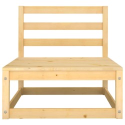 vidaXL Garten-Mittelsofa Kiefer Massivholz 
