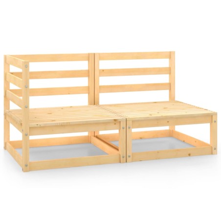 vidaXL 2-tlg. Garten-Lounge-Set Kiefer Massivholz 