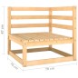 vidaXL 2-tlg. Garten-Lounge-Set Kiefer Massivholz vidaXL 2-tlg. Garten-Lounge-Set Kiefer Massivholz