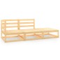 vidaXL 3-tlg. Garten-Lounge-Set Kiefer Massivholz vidaXL 3-tlg. Garten-Lounge-Set Kiefer Massivholz